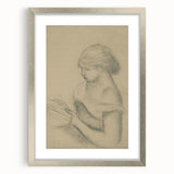 Gothic Wall Art - Vintage Gothic Print of Woman in Medieval Gothic Style