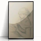 Gothic Wall Art - Vintage Gothic Print of Woman in Medieval Gothic Style
