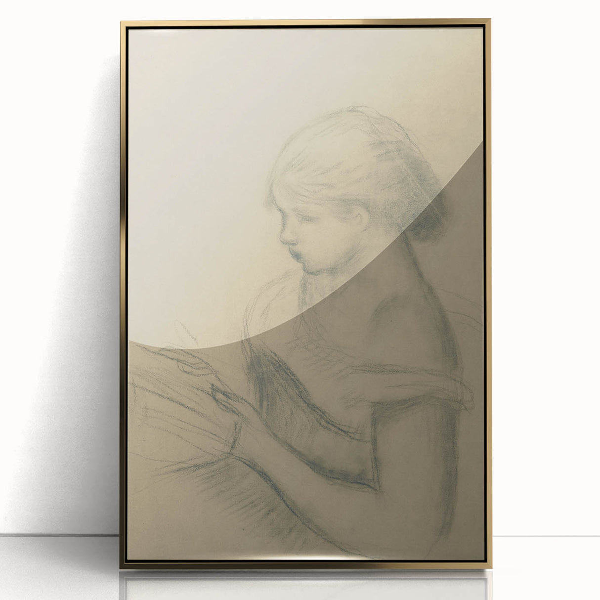 Gothic Wall Art - Vintage Gothic Print of Woman in Medieval Gothic Style