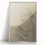 Gothic Wall Art - Vintage Gothic Print of Woman in Medieval Gothic Style