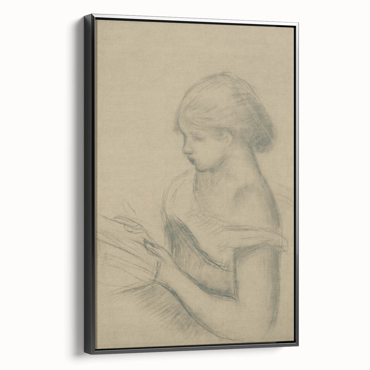 Gothic Wall Art - Vintage Gothic Print of Woman in Medieval Gothic Style
