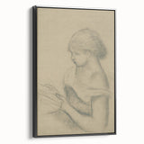 Gothic Wall Art - Vintage Gothic Print of Woman in Medieval Gothic Style