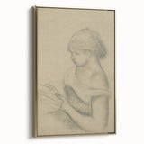 Gothic Wall Art - Vintage Gothic Print of Woman in Medieval Gothic Style