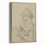 Gothic Wall Art - Vintage Gothic Print of Woman in Medieval Gothic Style