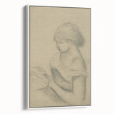 Gothic Wall Art - Vintage Gothic Print of Woman in Medieval Gothic Style