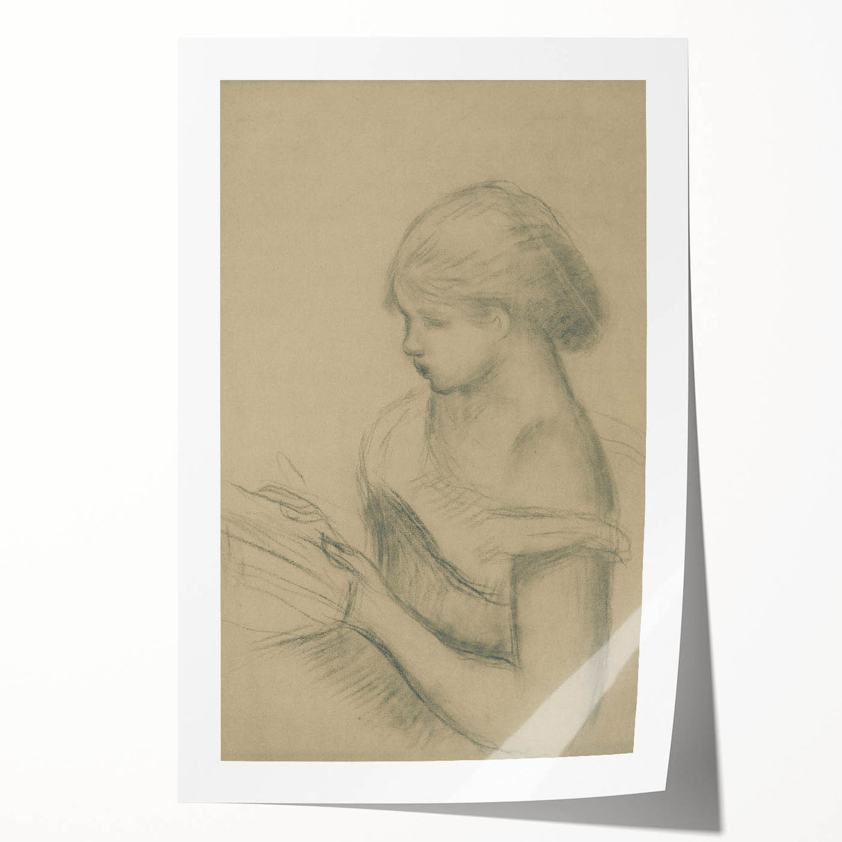 Gothic Wall Art - Vintage Gothic Print of Woman in Medieval Gothic Style