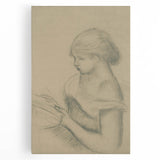 Gothic Wall Art - Vintage Gothic Print of Woman in Medieval Gothic Style