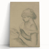 Gothic Wall Art - Vintage Gothic Print of Woman in Medieval Gothic Style