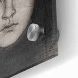 Intense Portrait Sketch - Mysterious Gothic Character Wall Art Print