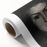 Intense Portrait Sketch - Mysterious Gothic Character Wall Art Print