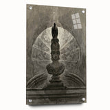 Gothic Wall Art - Medieval Bust with Dark Raven in Vintage Gothic Print