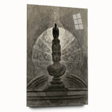 Gothic Wall Art - Medieval Bust with Dark Raven in Vintage Gothic Print