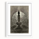 Gothic Wall Art - Medieval Bust with Dark Raven in Vintage Gothic Print