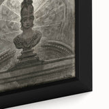 Gothic Wall Art - Medieval Bust with Dark Raven in Vintage Gothic Print