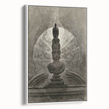 Gothic Wall Art - Medieval Bust with Dark Raven in Vintage Gothic Print