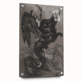 Gothic Wall Art - Dark Mythical Creature in Vintage Gothic Fantasy Print