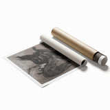 Gothic Wall Art - Dark Mythical Creature in Vintage Gothic Fantasy Print