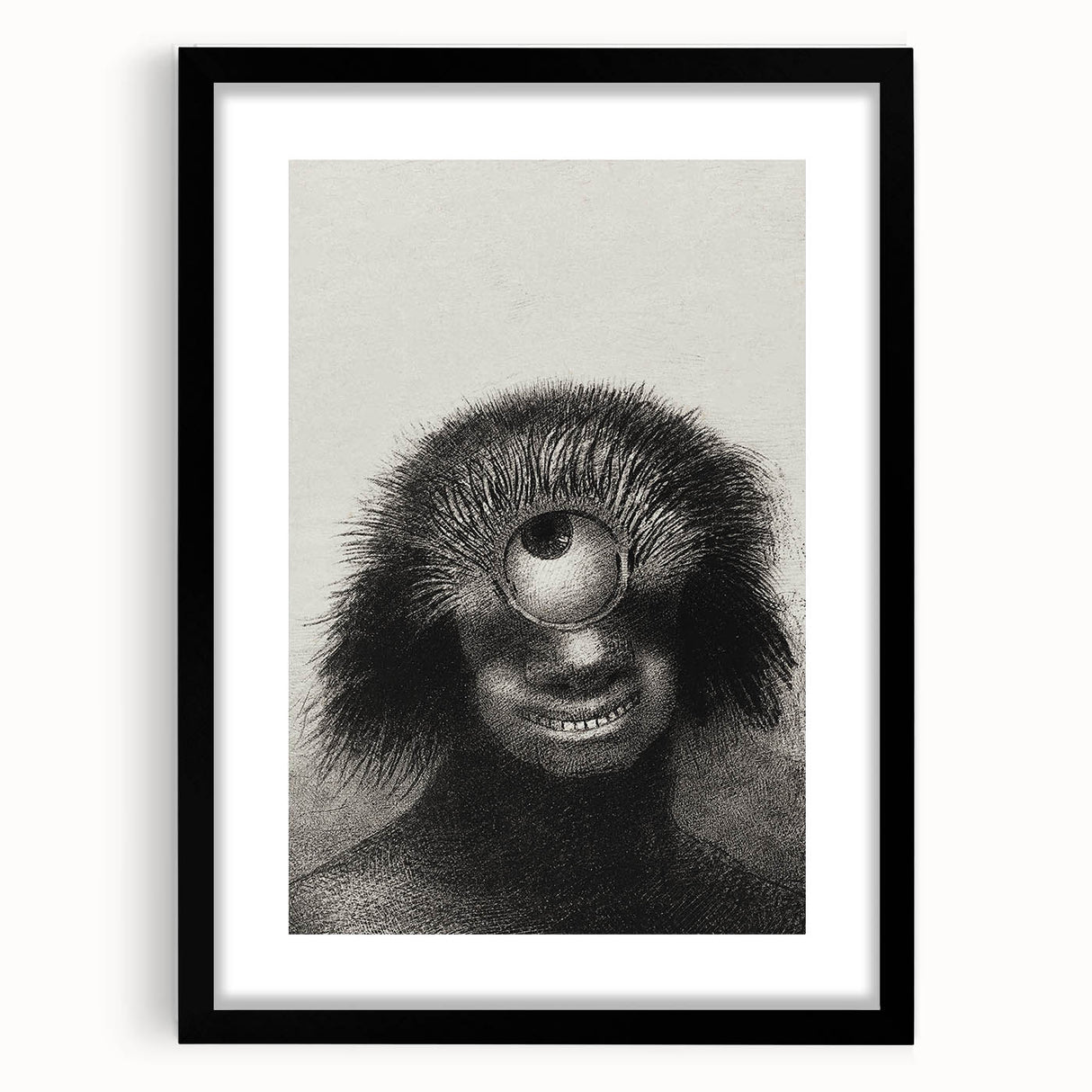 Gothic Wall Art - Cyclops Portrait in Mysterious Vintage Gothic Print