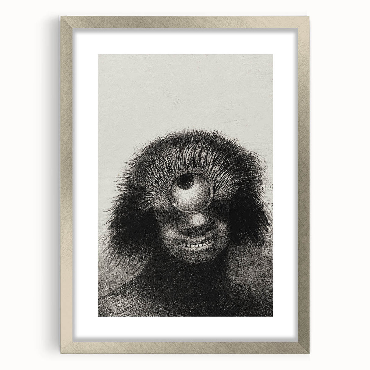 Gothic Wall Art - Cyclops Portrait in Mysterious Vintage Gothic Print