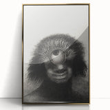 Gothic Wall Art - Cyclops Portrait in Mysterious Vintage Gothic Print