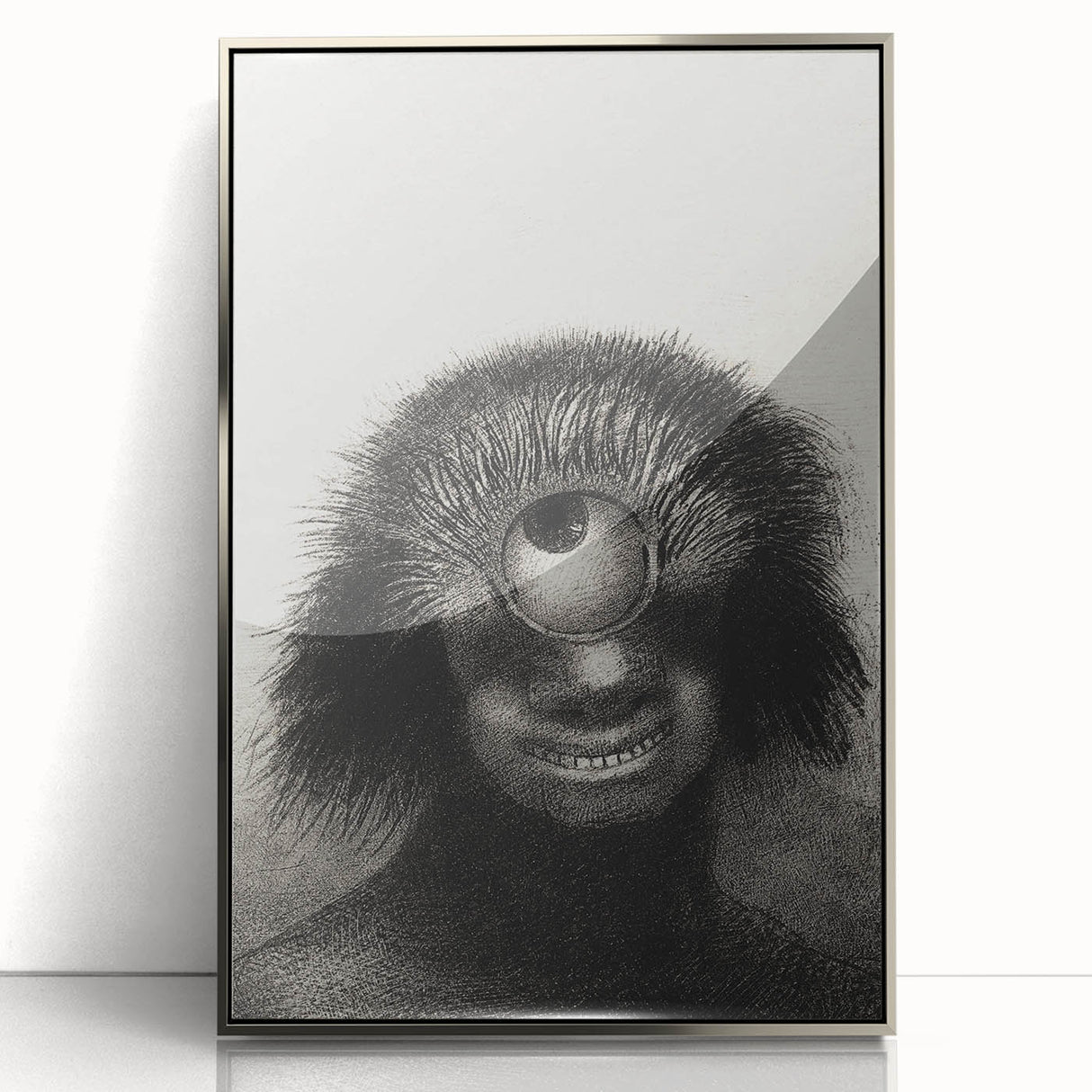 Gothic Wall Art - Cyclops Portrait in Mysterious Vintage Gothic Print