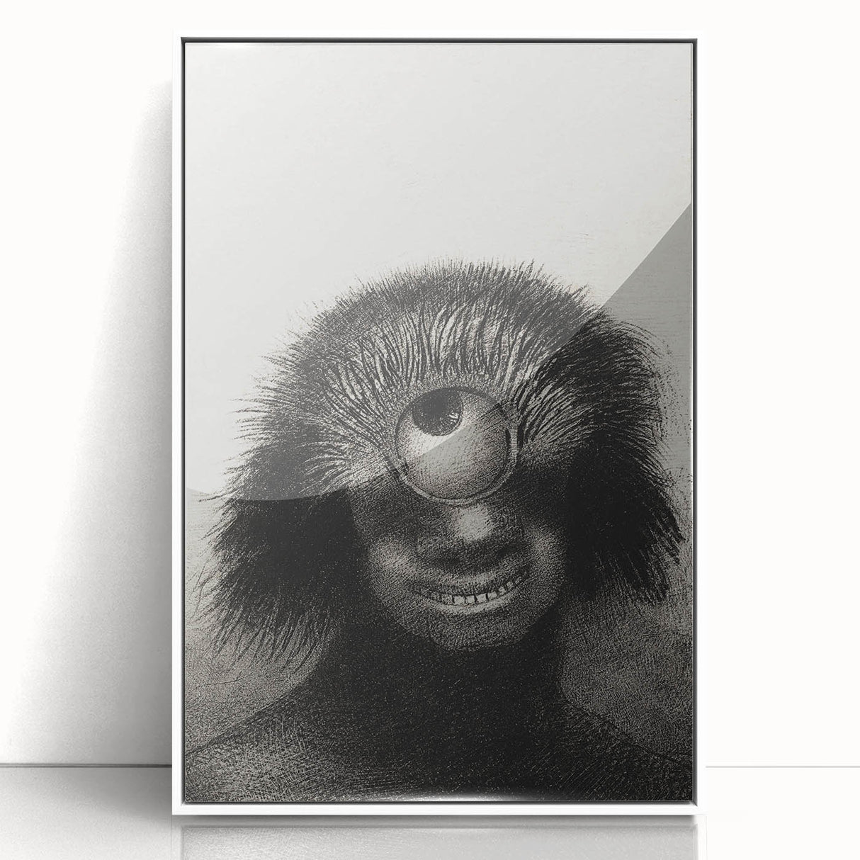 Gothic Wall Art - Cyclops Portrait in Mysterious Vintage Gothic Print
