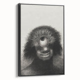 Gothic Wall Art - Cyclops Portrait in Mysterious Vintage Gothic Print