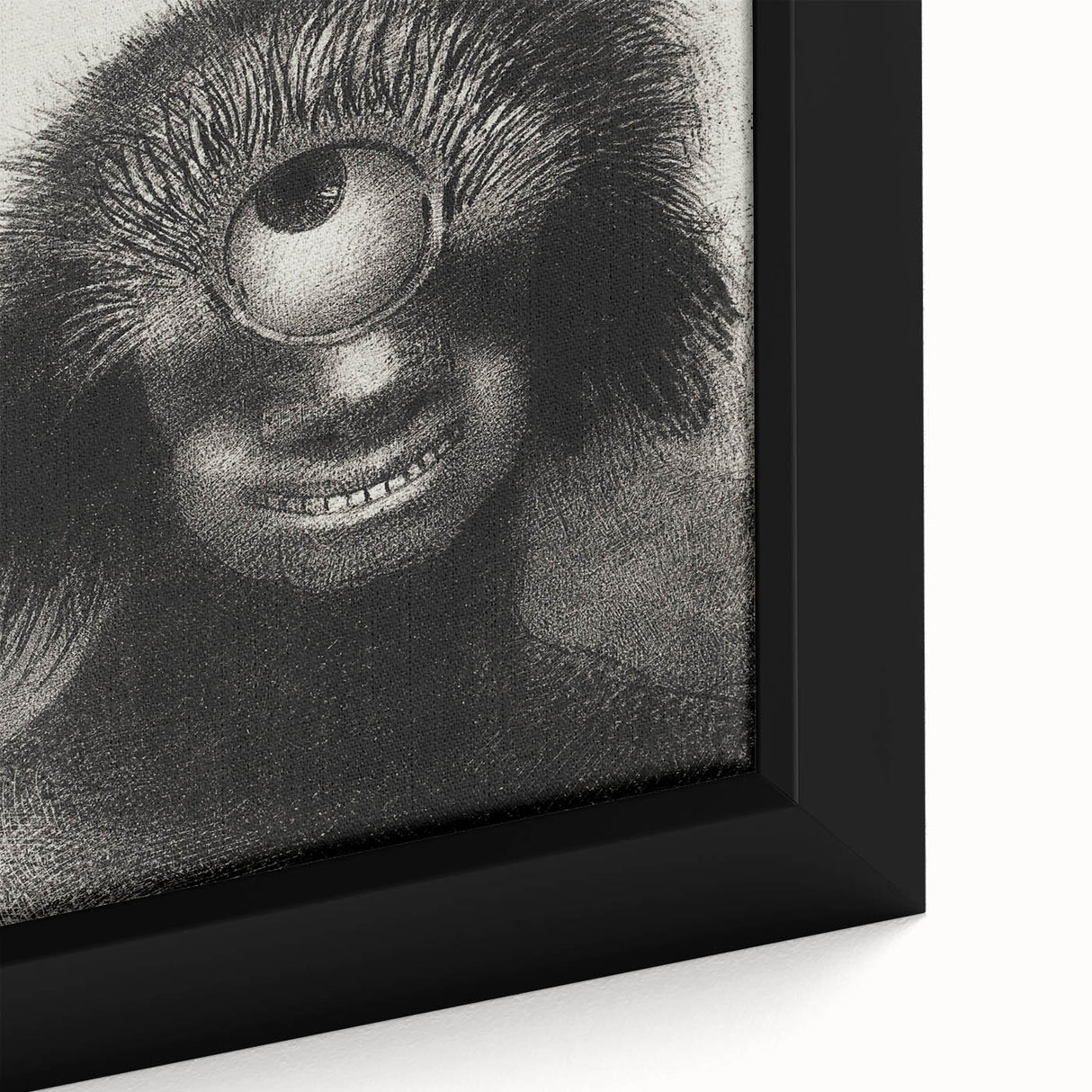Gothic Wall Art - Cyclops Portrait in Mysterious Vintage Gothic Print