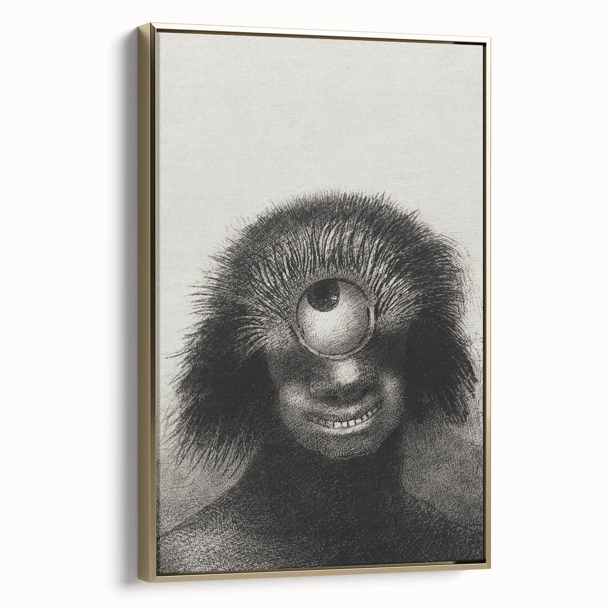 Gothic Wall Art - Cyclops Portrait in Mysterious Vintage Gothic Print