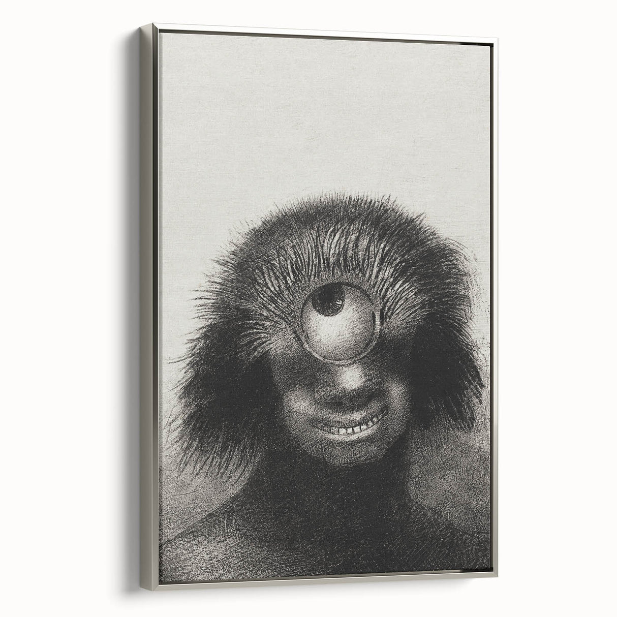 Gothic Wall Art - Cyclops Portrait in Mysterious Vintage Gothic Print