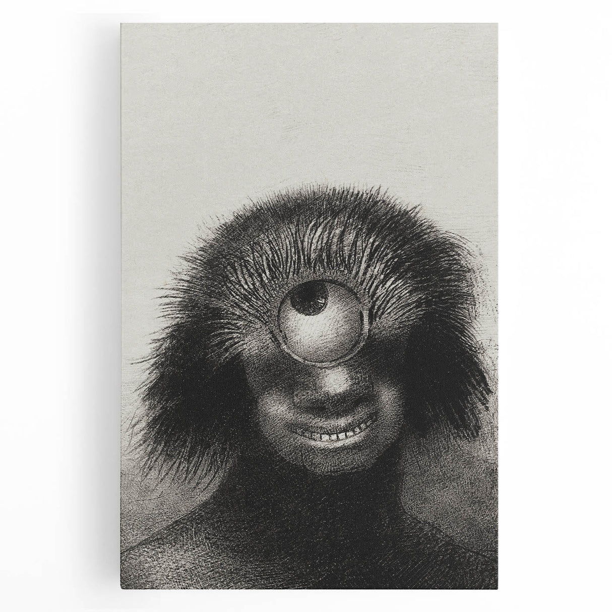 Gothic Wall Art - Cyclops Portrait in Mysterious Vintage Gothic Print