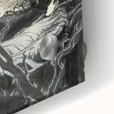 Gothic Wall Art - Mysterious Night Scene with Sleeping Figure in Dark Decor