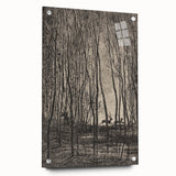 Enchanted Forest Scene - Mysterious Gothic Woodland Art Print