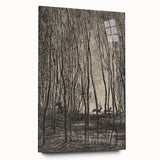 Enchanted Forest Scene - Mysterious Gothic Woodland Art Print