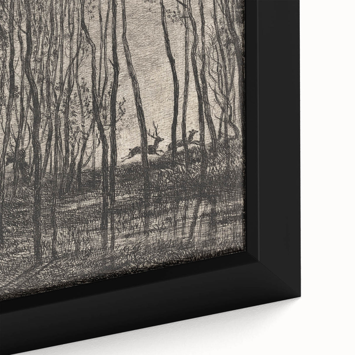 Enchanted Forest Scene - Mysterious Gothic Woodland Art Print