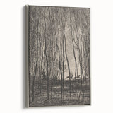 Enchanted Forest Scene - Mysterious Gothic Woodland Art Print