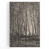 Enchanted Forest Scene - Mysterious Gothic Woodland Art Print