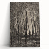 Enchanted Forest Scene - Mysterious Gothic Woodland Art Print