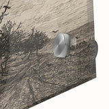 Gothic Artworks - Crows in Barren Landscape for Dark Decor Style