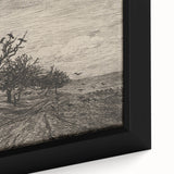 Gothic Artworks - Crows in Barren Landscape for Dark Decor Style