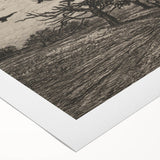 Gothic Artworks - Crows in Barren Landscape for Dark Decor Style