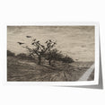 Gothic Artworks - Crows in Barren Landscape for Dark Decor Style