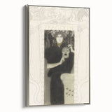 Gothic Wall Art - Tragic Mask and Woman in Vintage Gothic Fantasy Print