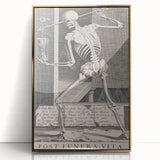 Skeleton with Hourglass - Gothic Memento Mori Art Print