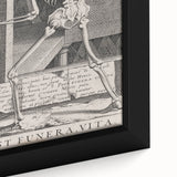 Skeleton with Hourglass - Gothic Memento Mori Art Print