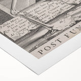 Skeleton with Hourglass - Gothic Memento Mori Art Print