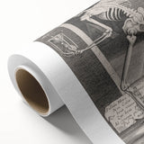 Skeleton with Hourglass - Gothic Memento Mori Art Print