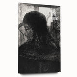 Dark Medieval Portrait Canvas – Gothic Wall Art for Timeless Decor