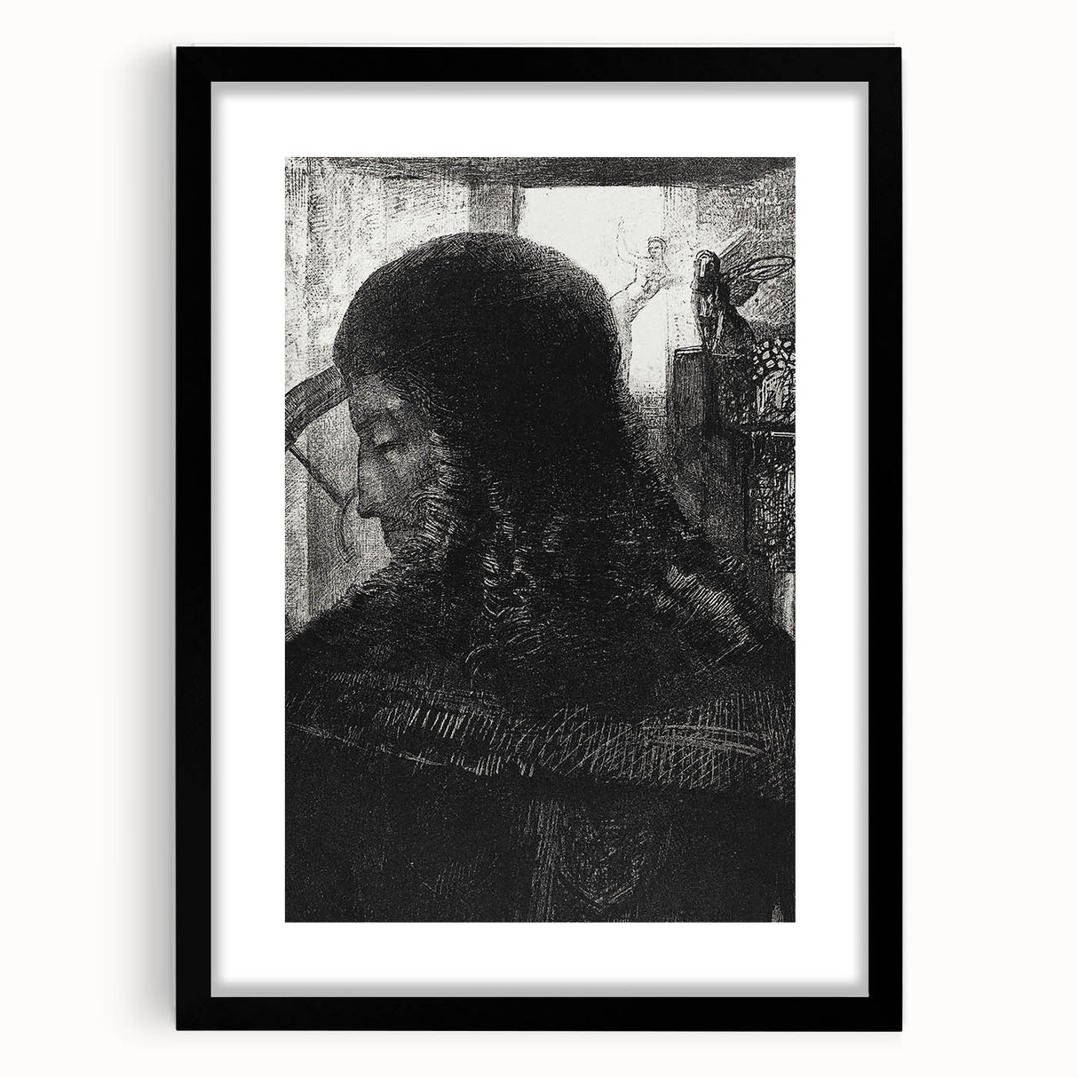 Dark Medieval Portrait Canvas – Gothic Wall Art for Timeless Decor