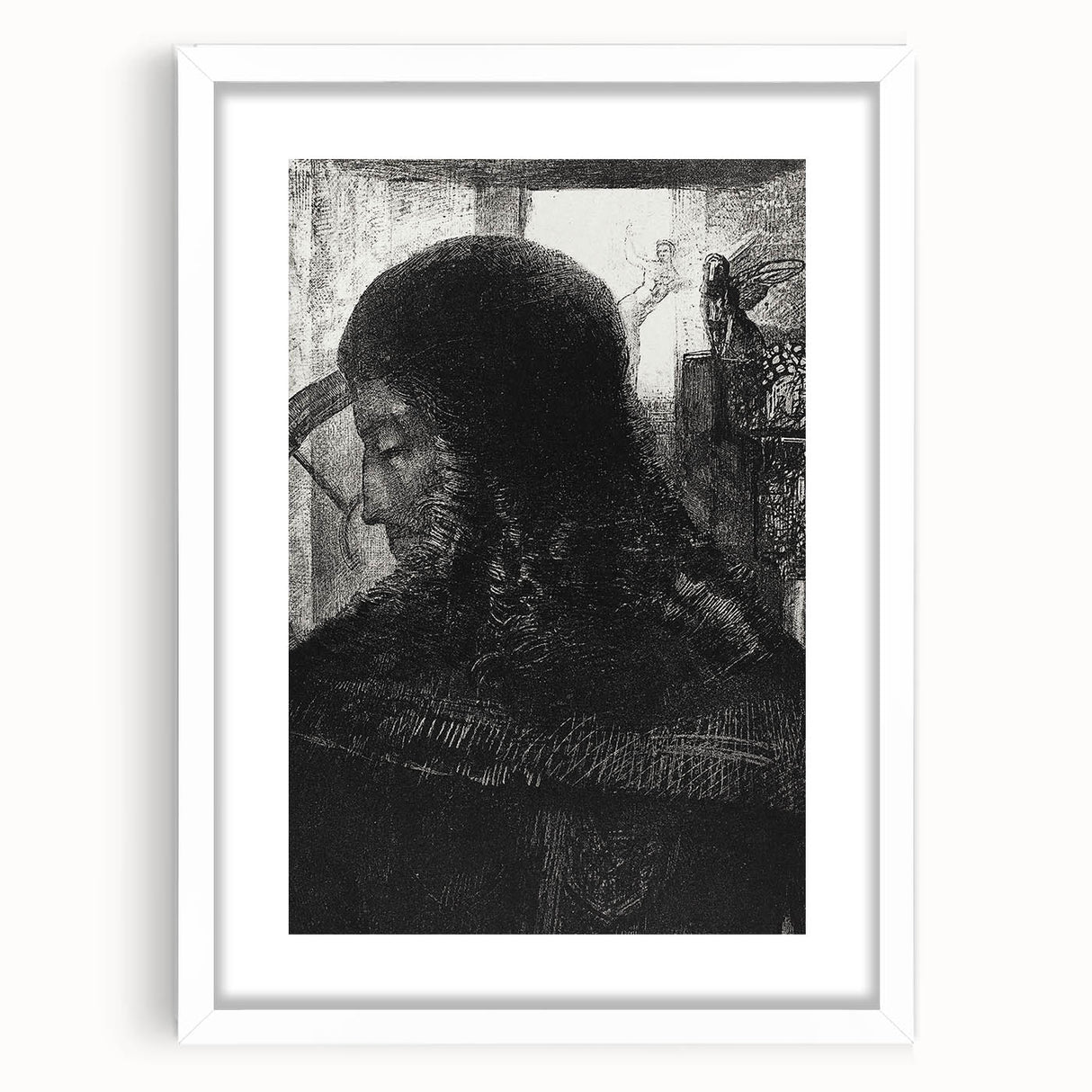 Dark Medieval Portrait Canvas – Gothic Wall Art for Timeless Decor